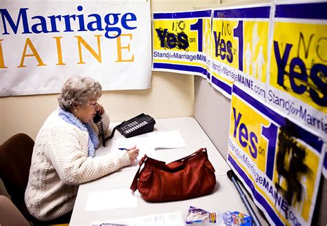 Focus Of Gay Marriage Fight Is Maine The New York Times