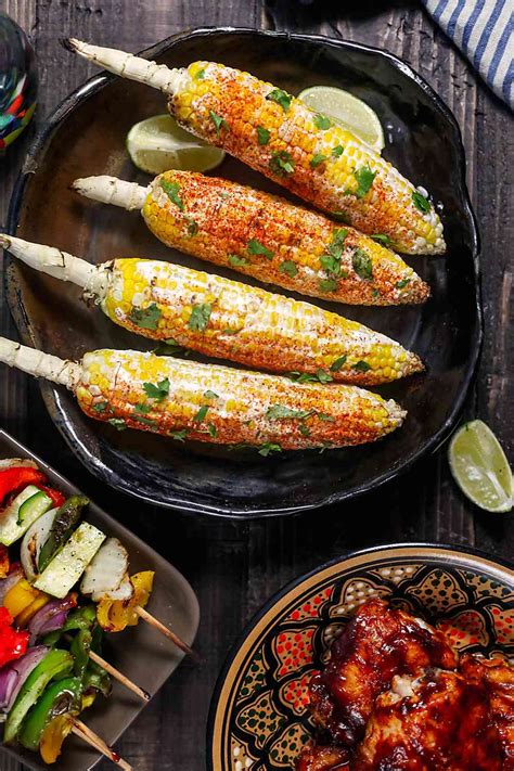 Grilled Corn On The Cob With Goat Cheese And Smoked Paprika Healthy