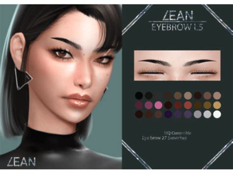 The Sims 4 Eyebrow L5 Free By Lean Cc The Sims