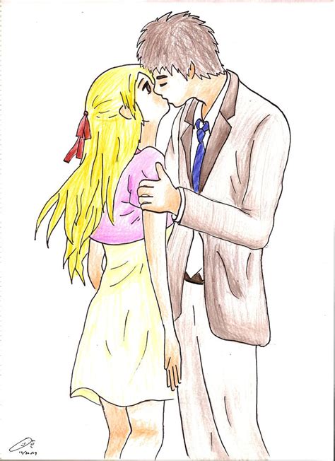 Percy And Annabeths Kiss By Bluetrident On Deviantart