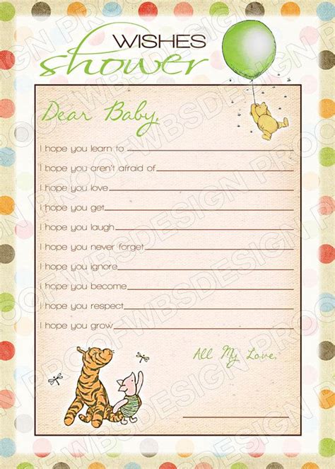 You can even 'tweak' a few of them to fit your winnie the pooh baby shower theme. Pin by Woolly Bear Studio on Baby | Baby shower wishes ...