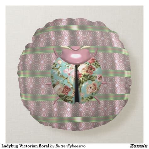 ladybug-victorian-floral-round-pillow-zazzle-com-ladybug-pillow,-round-pillow,-floral