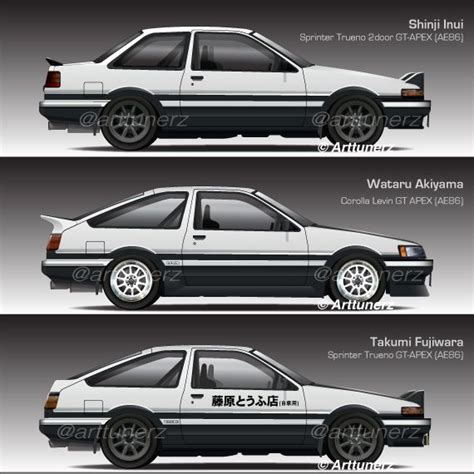 Initial D Ae86 Levin And Trueno Initial D Sports Cars Luxury Best