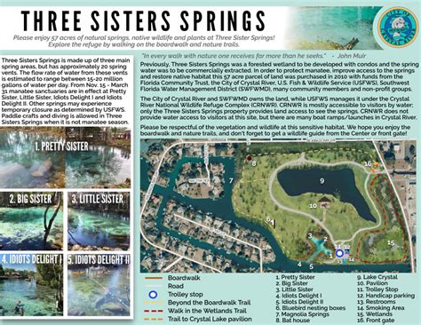 Three Sisters Springs Crystal River Florida On A Tank Full In Natural Springs Florida Map