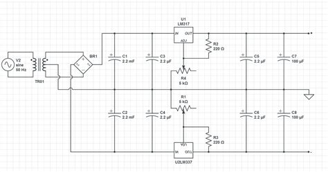 24v Dual Regulated Power Supply Electrical Engineering Stack Exchange