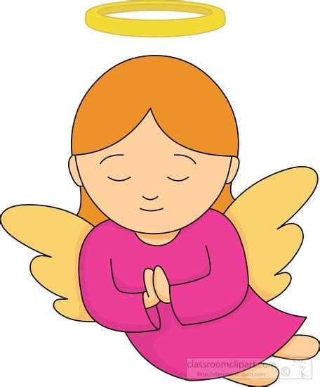 Angel Clipart Angel With Halo Praying Clipart 6133 3 Classroom Clipart