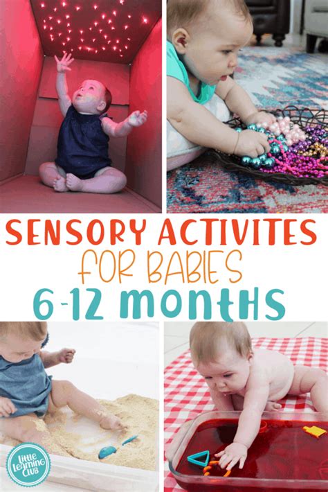 Sensory Activities 6 12 Months Little Learning Club