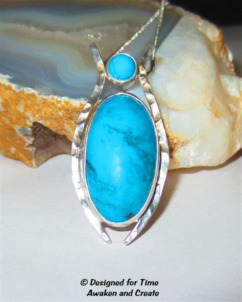Turquoise And Sterling Silver Pendant Sterling Silver Pendants