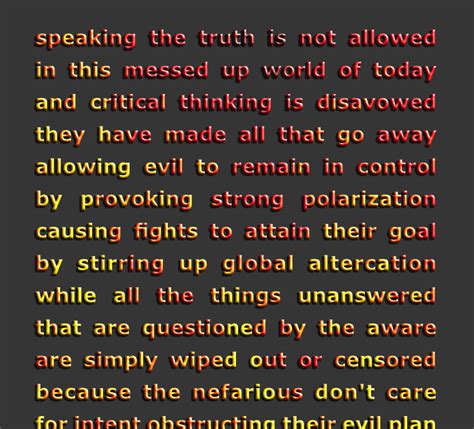 Realm Of Light Speaking The Truth Is Not Allowed