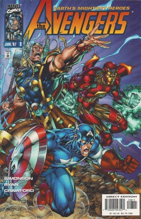 Avengers Vol 2 8 By Jim Lee And Scott Williams Comics Marvel Comics