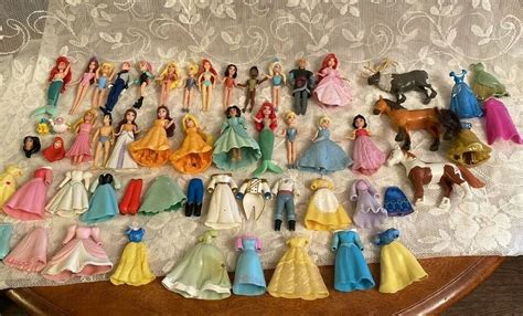 Large Mattel Disney Princess Polly Pocket Magic Clip Lot And More