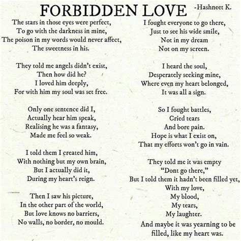 Forbidden Love Poems