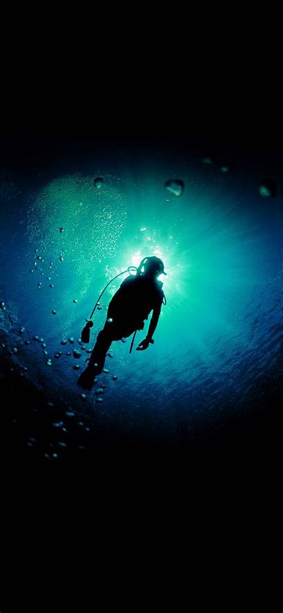 Iphone Deep Ocean Wallpapers Dark Dive Diving
