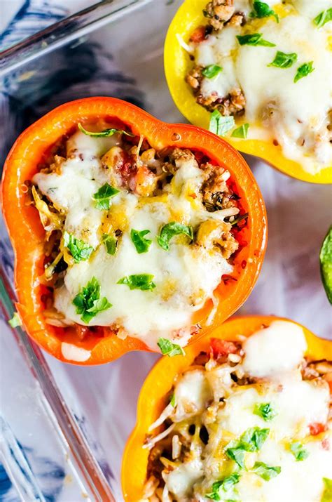 Cheesy And Irresistable Turkey Stuffed Peppers A Healthy And Delicious
