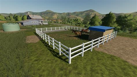 Placeable Small Horse Paddock V10 Fs19 Farming Simulator 19 Mod