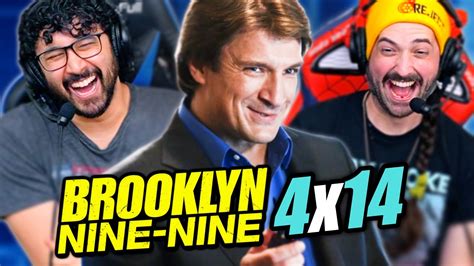 Brooklyn Nine Nine 4x14 Reaction Nathan Fillion Guest Stars Serve And Protect Youtube