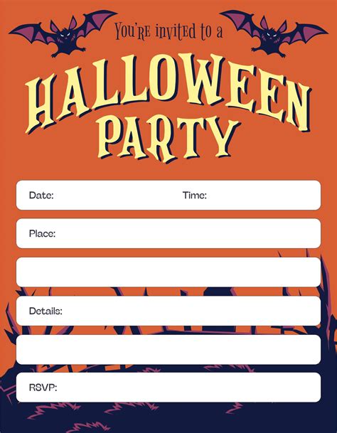 10 Best Printable Halloween Flyer Templates - printablee.com