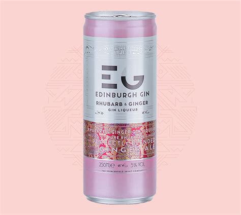 Shop Edinburgh Gin Rhubarb And Ginger With Ginger Ale Cans