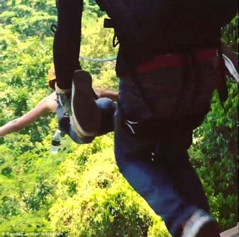 Kendall Jenner Gets A Booty Ful View Zip Lining Through Thai Forest