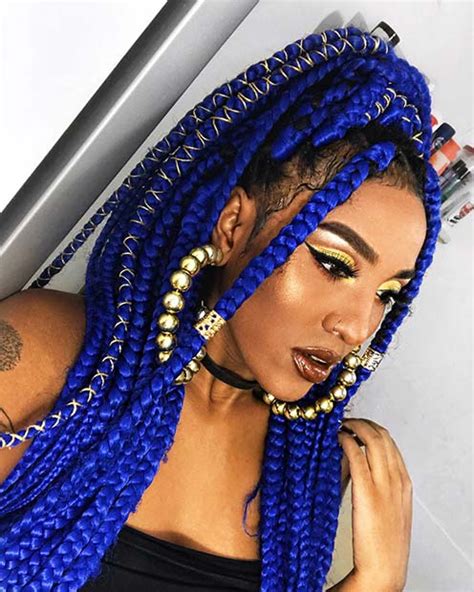 61 Best Jumbo Box Braids Hairstyles Page 6 Of 6 Stayglam