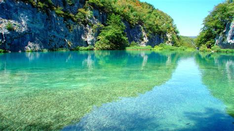 Plitvice Lakes Croatia Lake Park Mountain 4k 3840×2160