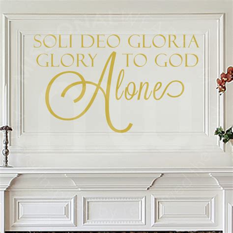Soli Deo Gloria Glory To God Wall Art Missional Wear