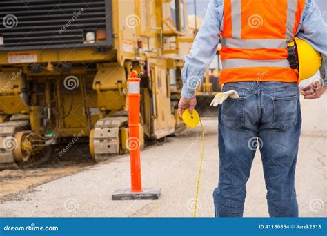 Road Highway Construction Worker Stock Photo Image Of Machinery