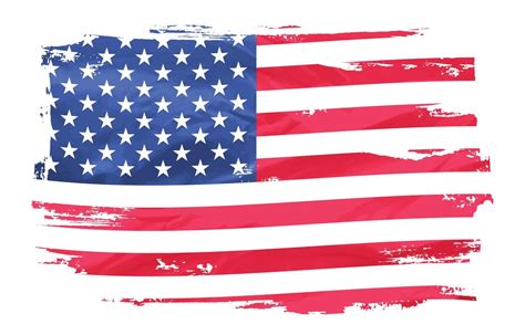 Vintage And Faded American Flag 6169552 Vector Art At Vecteezy