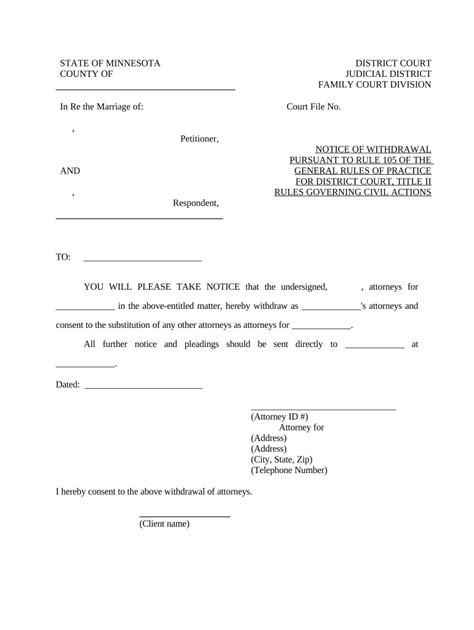 Notice Withdrawal Form Fill Out And Sign Printable Pdf Template Signnow