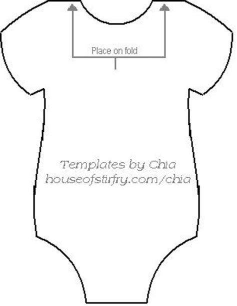 Onesie Pattern Onesie Pattern Baby Onesie Template Baby Shower Cards