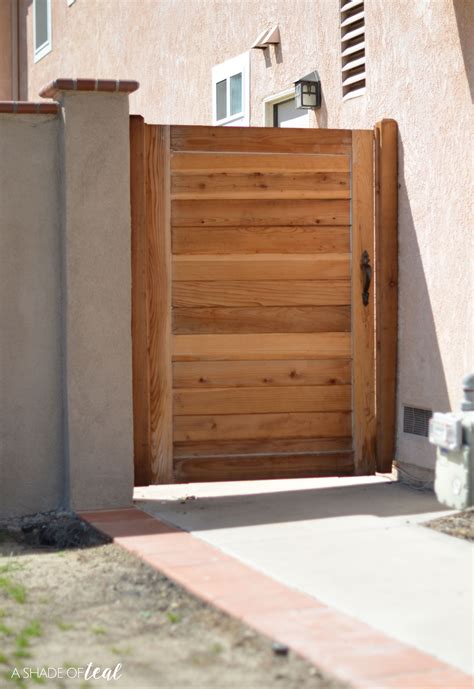 A New Gate And The Quick Way To Stain It