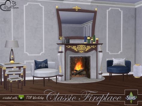Classic Fireplace The Sims 4 P1 Sims4 Clove Share Asia Tổng Hợp