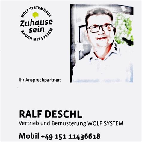 Mit der erfahrung und kompetenz eines. Ralf Deschl - Handelsvertreter - Deschl B-M-Z / Partner ...