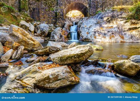 Sunburst Falls Stock Photo Image Of Stone Bright Bridge 267339100