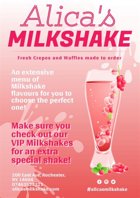 Copy Of Milkshake Poster Postermywall