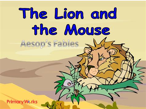 Powerpoint Aesops Fables Lion And The Mouse For Ks2 Literacy Unit