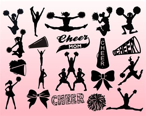 Cheer SVG Bundle Cheer svg cheerleading svg cheerleader | Etsy