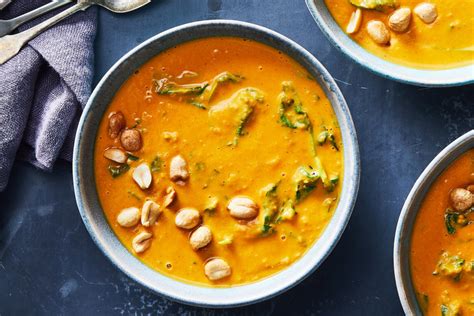 Slow Cooker Coconut Curry Soup With Sweet Potato And Kale Dining And