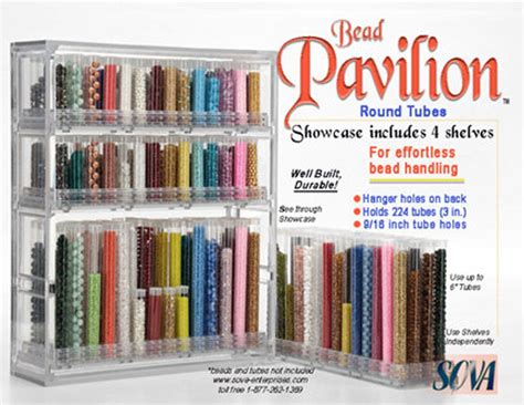Bead Storage Solutions Bead Pavilion Complete Showcase With 4 Etsy