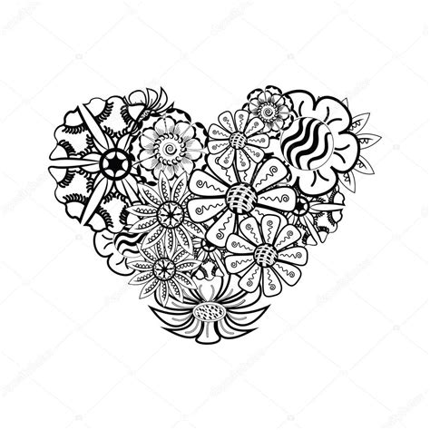 Coloriage En forme De Coeur  30000 ++ collections de pages à colorier