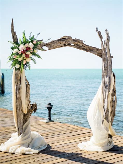 A Driftwood Arch At The Ceremony