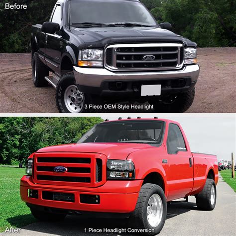 Stock hd headlamps have gotten much better over the years, but there are still strong options in the aftermarket. FULL CONVERSION KIT 1999-2004 Ford F250 F350 SuperDuty ...