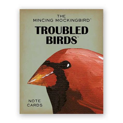 Troubled Bird Card Set Of 12 The Mincing Mockingbird And The Frantic Meerkat