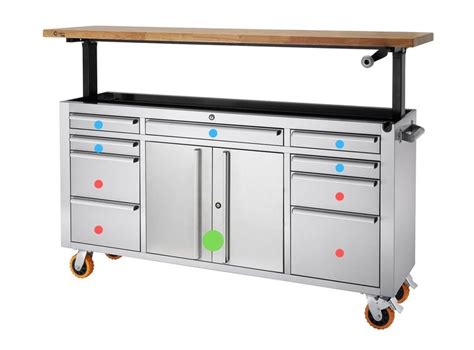 Trinity Pro 72 Stainless Steel Rolling Workbench With Adjustable