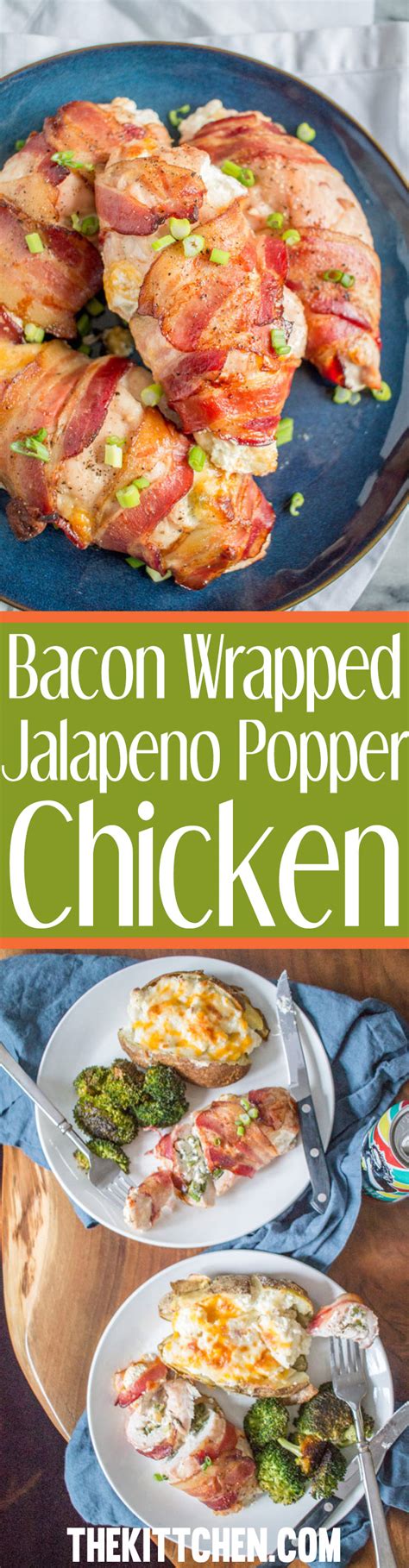 Bacon Wrapped Jalapeño Popper Chicken Thekittchen