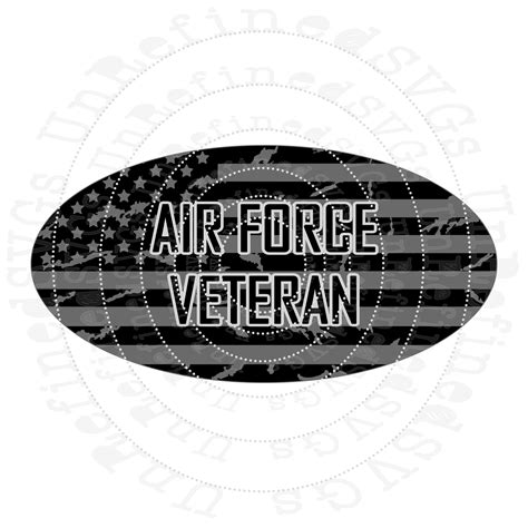 US Air Force Veteran SVG Distressed US Flag Veterans Day ...