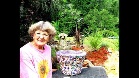 My Multi-color Portland Cement Flower Pot In Ga. - YouTube