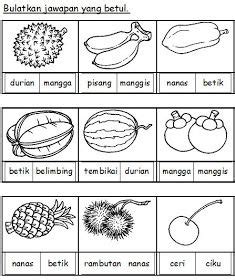 Bahasa inggeris guru prasekolah (ssepbigp) yang mengandungi tujuh mengenal pasti tahap efikasi guru prasekolah dalam pengajaran bahasa inggeris. BAHASA MALAYSIA PRASEKOLAH: Latihan Buah-buahan ...