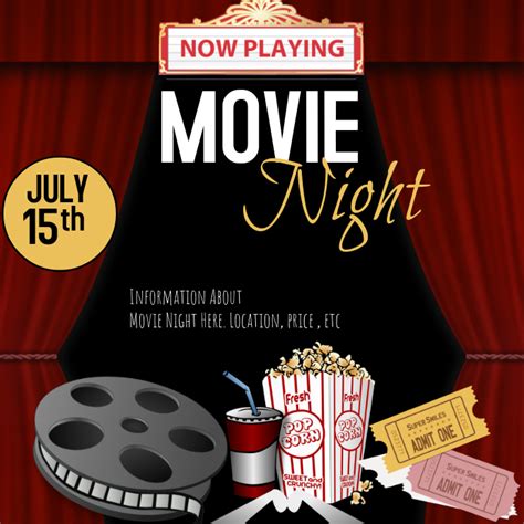 More info about the green knight movie. Movie Night Template | PosterMyWall