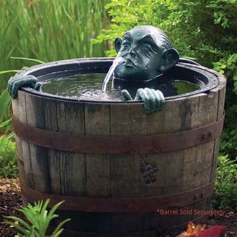 Aquascape Man In Barrel Spitter Garden Water Fountains Aquascape
